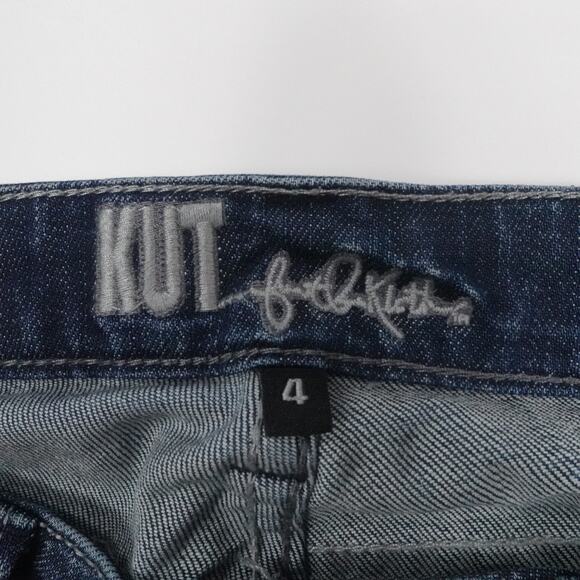 KUT from the Kloth Jeans Womens‎ 4 Blue Low Rise Bootcut Stretch Boho Western - Picture 3 of 16